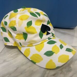 Kate Spade Lemon Print Cap Hat